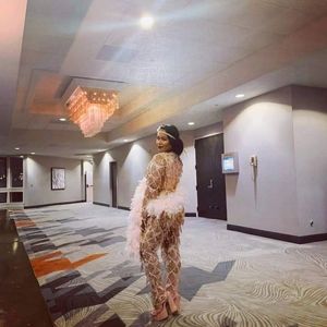 Pretty Little Thing Rose Gold Tussel Jumpsuit